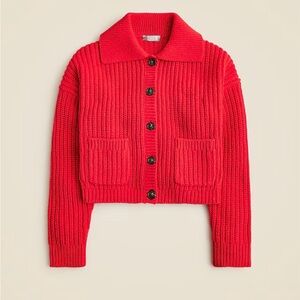 J. Crew Collared crewneck cardigan